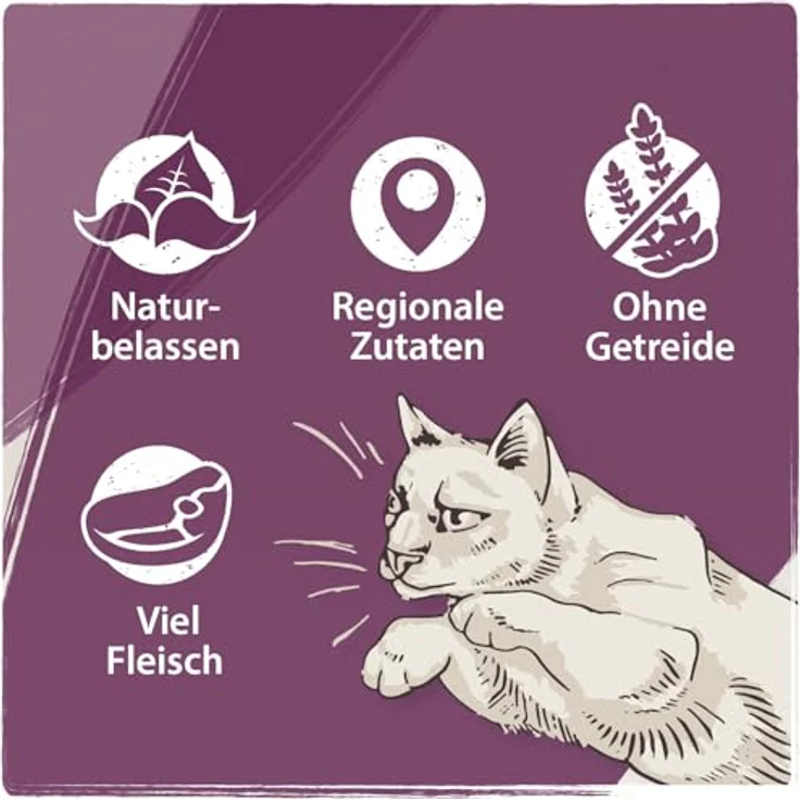 Venandi Animal Premium Katzenfutter Ente, Monoprotein Nassfutter, getreidefrei, naturbelassen, 6er Pack (6 x 200g) – Bild 4