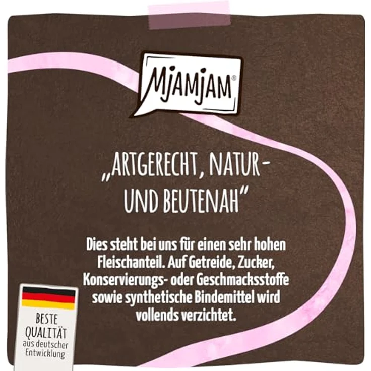 MjAMjAM Panna Gatto, Katzen-Nassfutter mit Huhn & Lachs, getreide- und glutenfrei, 2 x 80 g – Bild 2