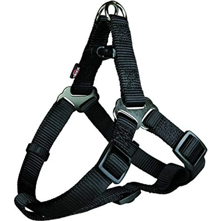 TRIXIE Premium Touren-Geschirr L–XL, brustverstellbar 70–110 cm, schwarz, mit Vliespolsterung für große Hunde, 204201 – Bild 3