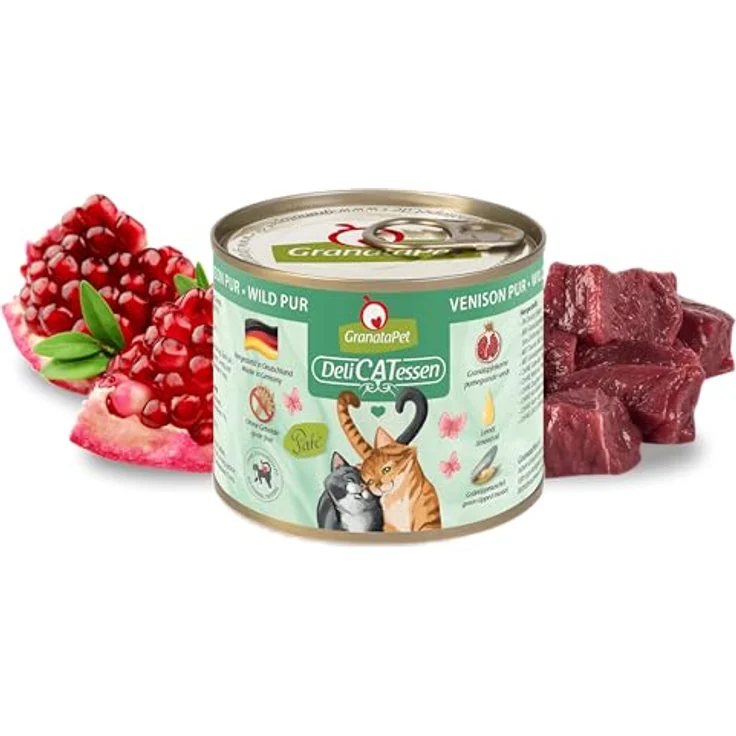 GranataPet Delicatessen Multipack 2 PUR, Nassfutter für Katzen mit hohem Fleischanteil, 6 x 200 g, ohne Getreide, Alleinfuttermittel – Bild 3
