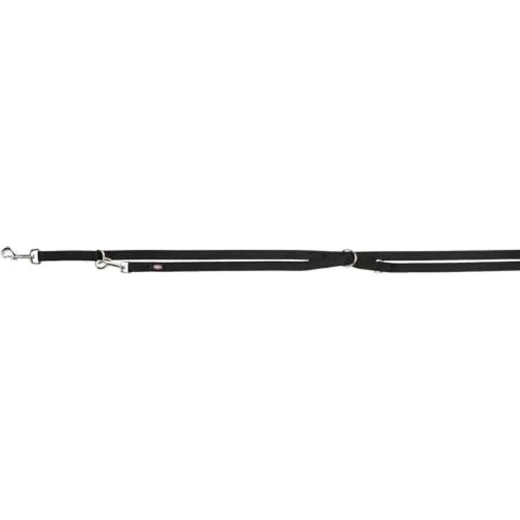 TRIXIE Hundeleine Premium M–L, 2,00 m, 20 mm, schwarz - verstellbare Leine mit belastbarem Gurtband für mittelgroße bis große Hunde - 200501 – Bild 1