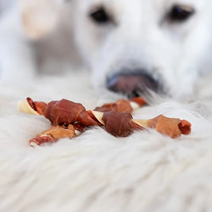 8in1 Triple Flavour Skewers, Hundesnacks im Sparpaket mit 3 x 113 g (18 Stück), mit Hähnchen, Ente und Leber, ideal zur Zahnsteinprophylaxe – Bild 7