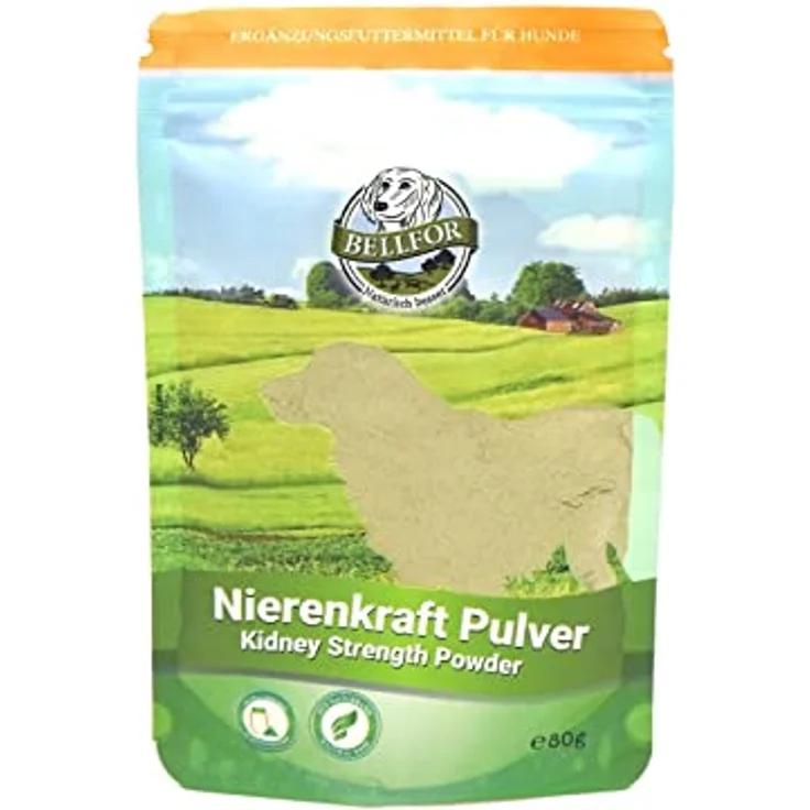 Bellfor Nierenkraft Pulver für Hunde, 80g – Natürliches Ergänzungsfuttermittel zur Unterstützung der Nierenfunktion mit Ackerschachtelhalm und pflanzlichen Inhaltsstoffen – Bild 4