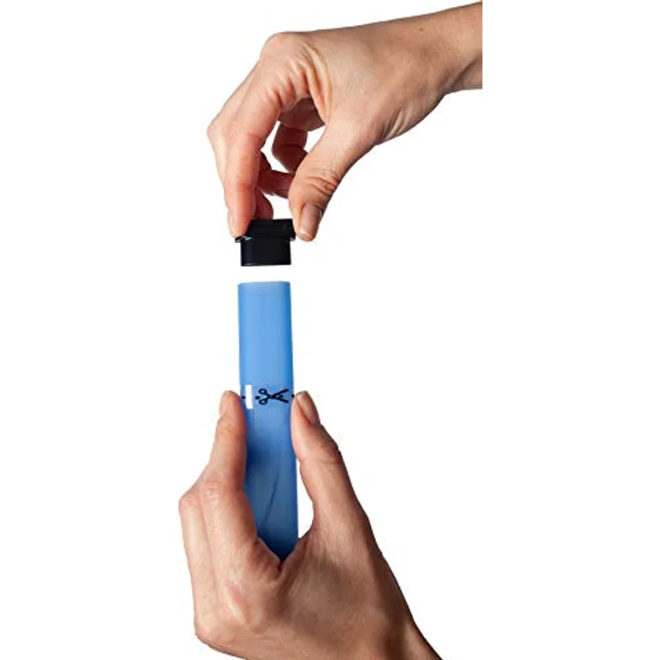 Karlie Visio Light LED Hundehalsband, blink- und dauerlichtmodus, Sichtbarkeit bis zu 500 m, flexibel und wetterfest, blau, L: 65 cm, B: 2.5 cm – Bild 3