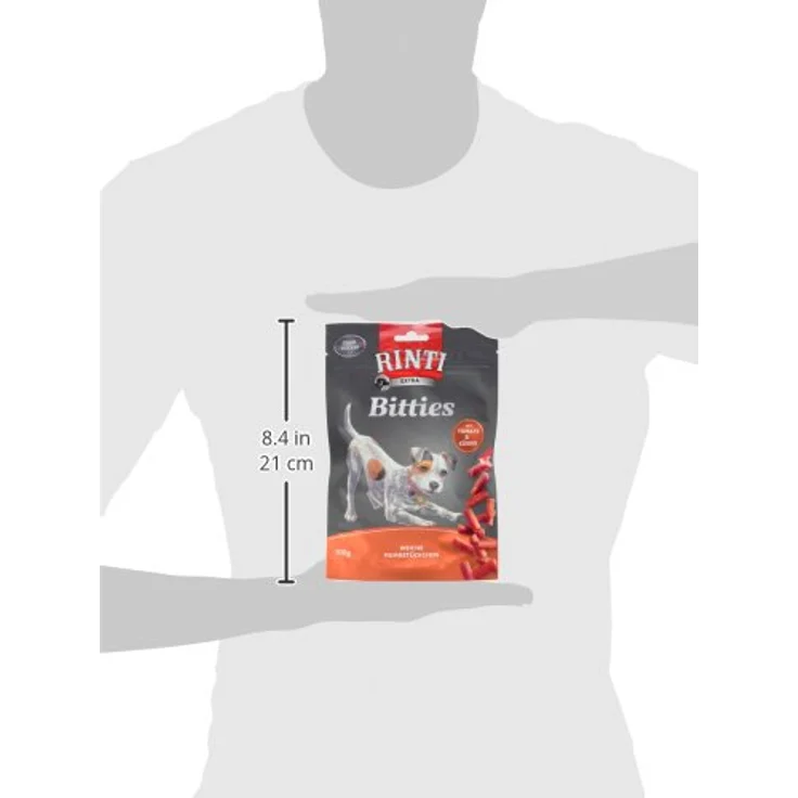 Rinti RINTI Bitties Huhn mit Tomate und Kürbis, Hundesnack mit Echt-Fleischgarantie, 100 g – Bild 2