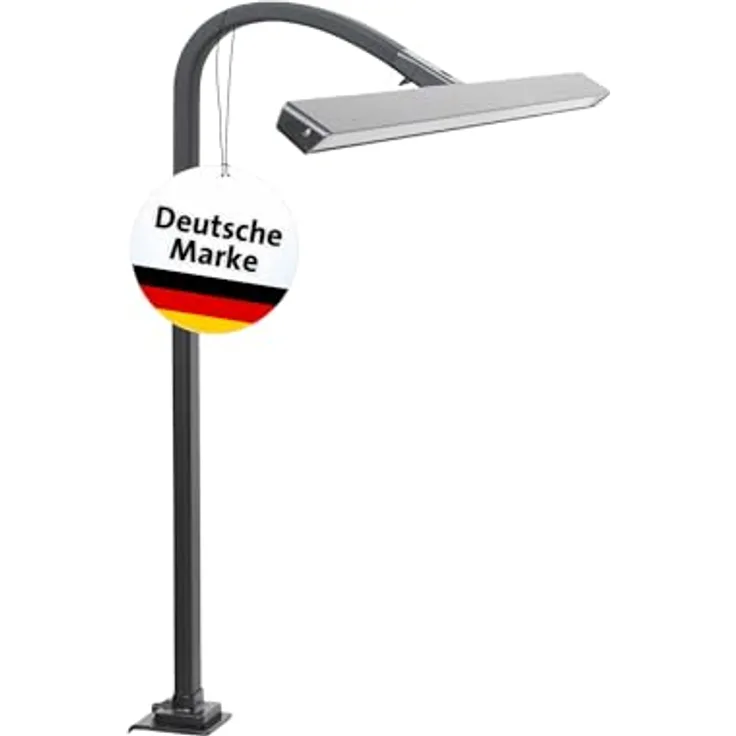 MAUL MAULgate Monitor Lampe LED, dimmbar mit Tageslichtsensor, 90x8x8 cm, schwarz, automatische Abschaltung, 3.000-6.500 K, Klemmfuß