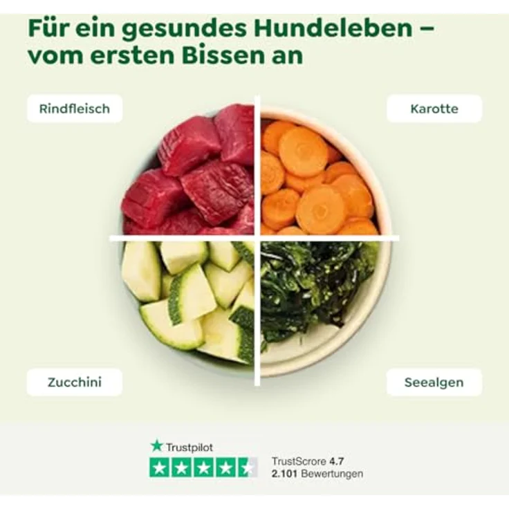 WOW Adult 6 x 800 g Hundefutter, Rind & weitere Fleischsorten, ohne Getreide, ausgewogene Ernährung für erwachsene Hunde – Bild 4