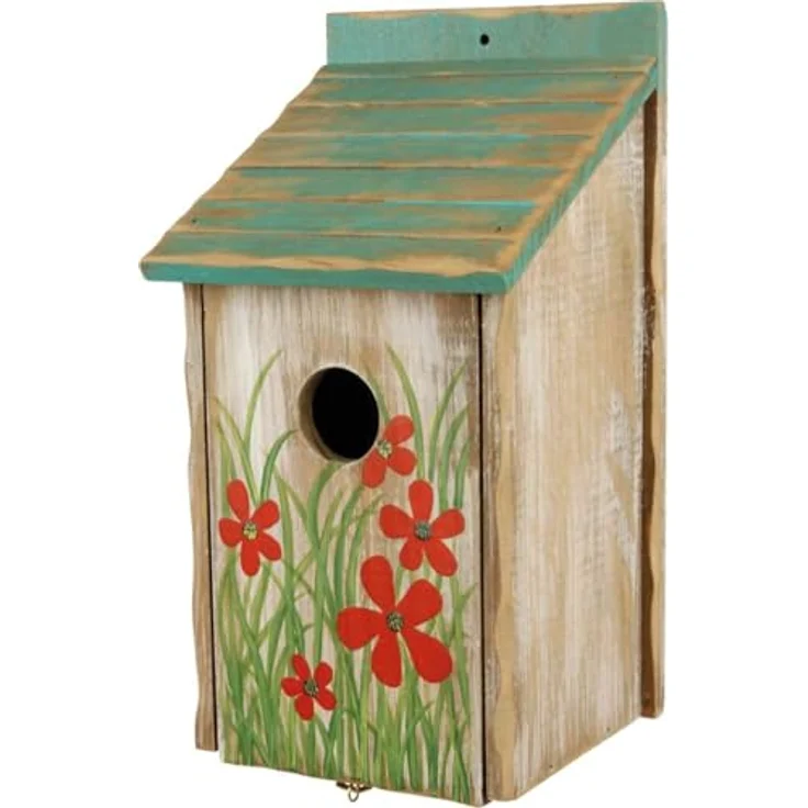 Trixie Nistkasten Mohnblumen natur 15 × 28 × 14 cm-ø 3,3 cm 55850 – Bild 2