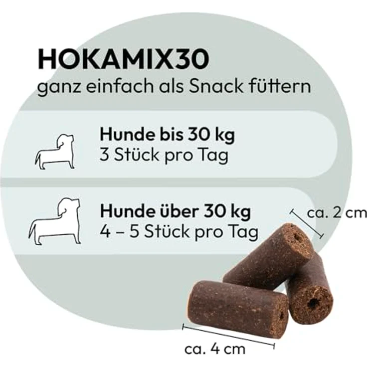 GRAU HOKAMIX30 Snack Maxi Veggie, gesunder vegetarischer Snack mit 30 Kräutern, 400g, Ergänzungsfuttermittel für Hunde – Bild 4