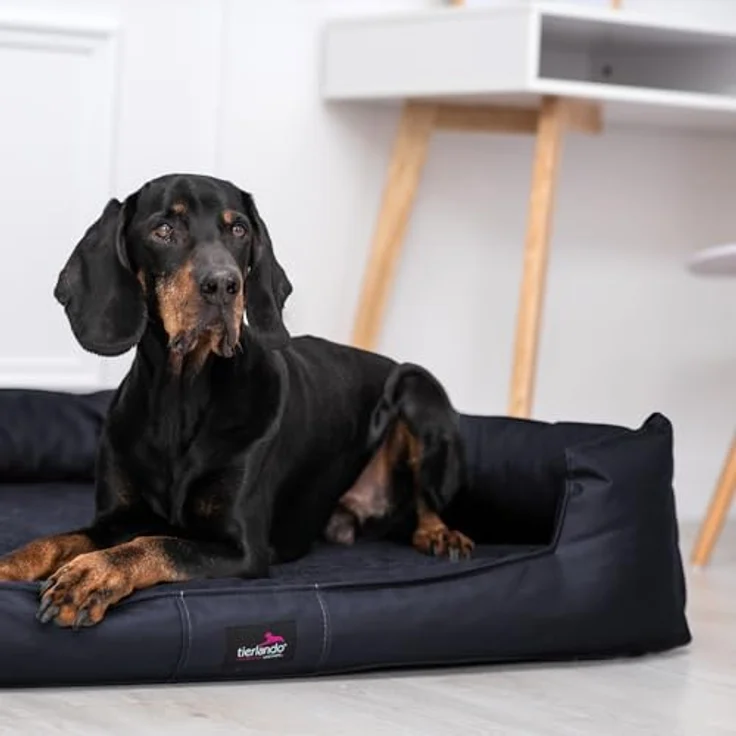 tierlando® Hundebett GOOFY VISCO, Orthopädisch, Polyester, inkl. Matratzenschoner, Grau – Bild 5