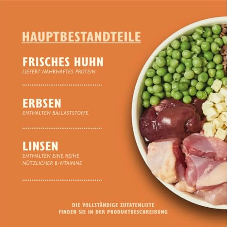 Lily's Kitchen Hundefutter Huhn & Ente, getreidefreies Trockenfutter für ausgewachsene Hunde, 4 x 1kg Beutel – Bild 2
