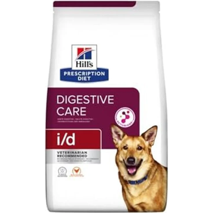 Hill's Prescription Diet i/d, Trockenfutter für Hunde mit Huhn, zur Unterstützung der Verdauung, 4 kg