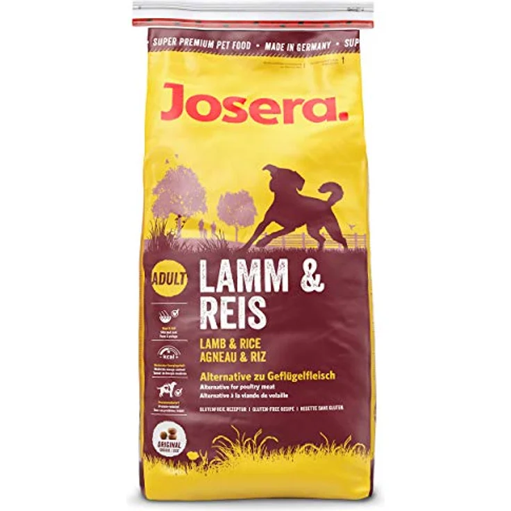 Josera Lamm & Reis, Trockenfutter für Hunde, 5 x 900g, hochverdaulich und ohne Mais – Bild 1