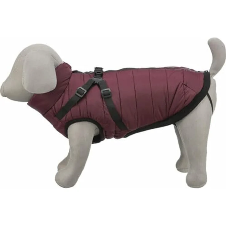 TRIXIE Hundemantel Geschirr-Wintermantel Pirou sangria, wasserabweisend, verstellbare Beinschlaufen, Materia: Polyester – Bild 6