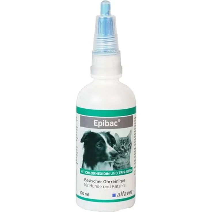 Epibac Basischer Ohrreiniger mit Chlorhexidin und Tris-EDTA, 100 ml-besonders geeignet zur Ohrreinigung vor der Anwendung von Antibiotika – Bild 2