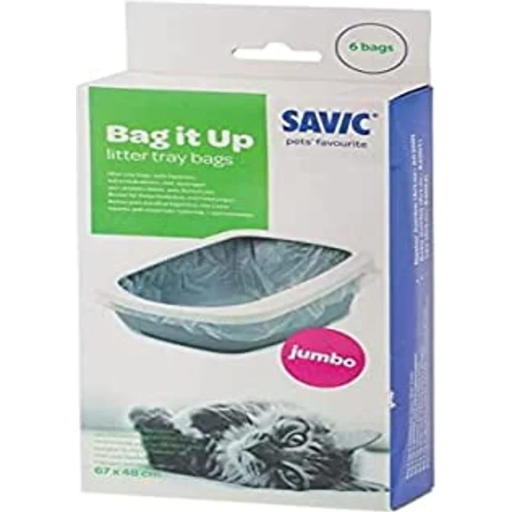 Savic Katzentoilette Katzentoilettenbeutel - Katze - 6Stk. - 67x48x0,01 cm, Beutel für Nestor Jumbo, 6 Stück - Savic - Preisvergleich – Bild 2