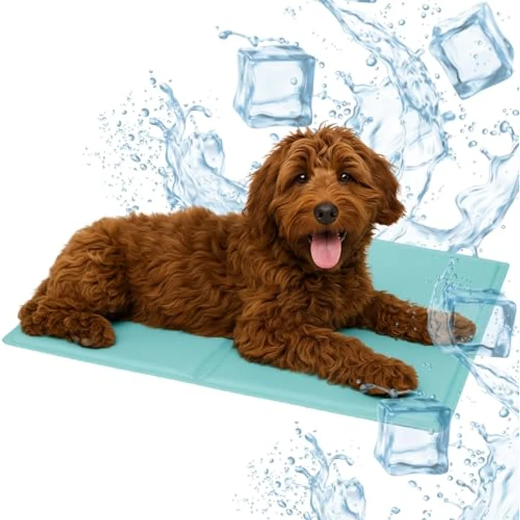 Nosli Kühlmatte M für Hunde, Katzen & Menschen, selbstkühlende Gel-Kühldecke (50x65cm), wasserabweisend und pflegeleicht – Bild 1