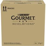 Gourmet Revelations Mousse, Katzenfutter nass in Sauce, Huhn & Rind, 48er Pack (48 x 57g), 100% komplett und ausgewogen, ohne Konservierungsstoffe