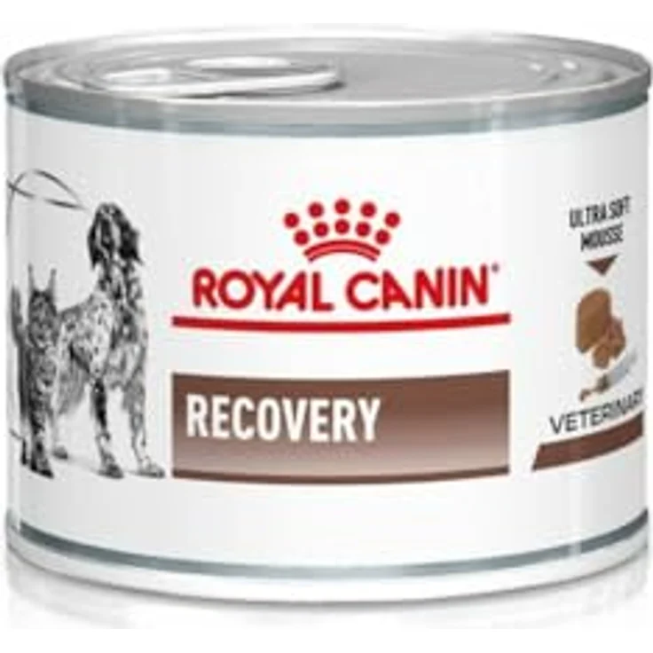 Royal Canin Veterinary Recovery Ultra Soft Mousse, 12 x 195 g, Diät-Alleinfuttermittel für Hunde und Katzen mit hohem Proteingehalt – Bild 1