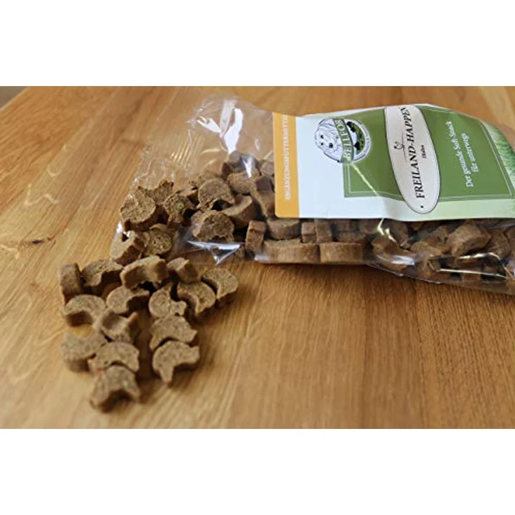 Bellfor Freiland-Happen, getreidefreier Soft-Snack für Hunde mit hoher Verdaulichkeit, 200 g (Huhn) – Bild 5