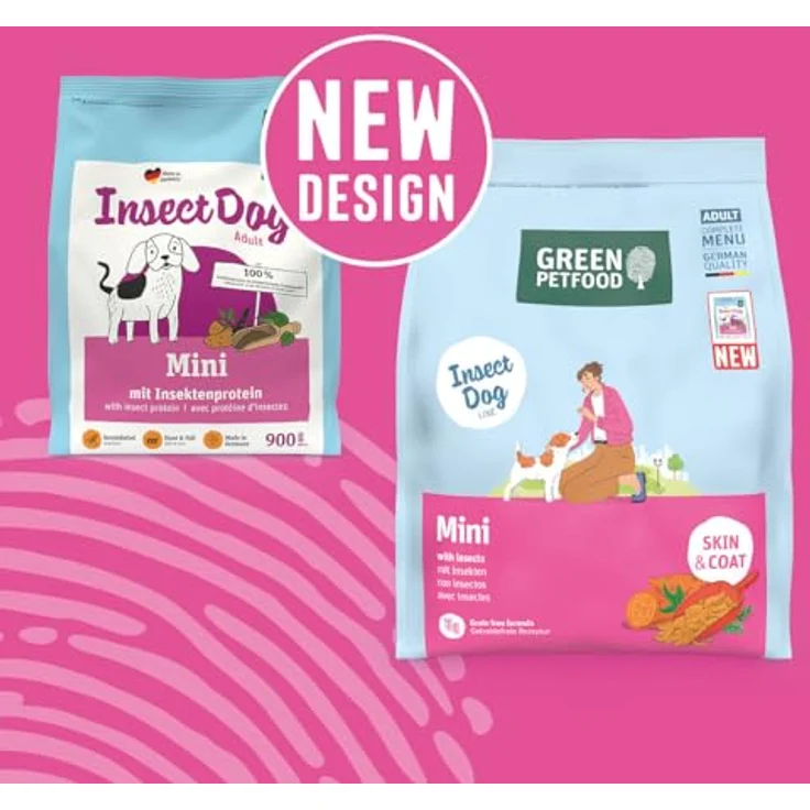 Green Petfood InsectDog Mini (3kg) | Trockenfutter für kleine, ausgewachsene Hunde mit 100% Insekten-Protein, glutenfrei – Bild 3