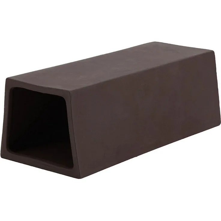 HOBBY Aquariendeko Catfish Corner 1 dark, geräumige Brut- und Versteckhöhle aus gebranntem Ton für Aquarien, 6,5 x 5 x 15 cm
