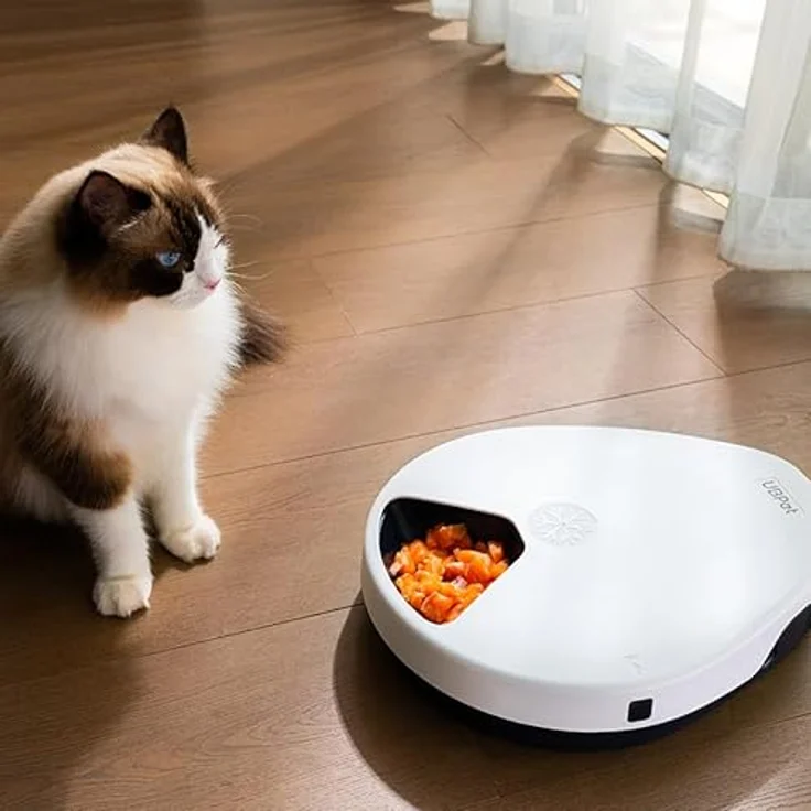 UBPet F10, Automatischer Futterspender mit Kühlfunktion (0.33 l), Timer für 5 Portionen, Futternapf – Bild 2