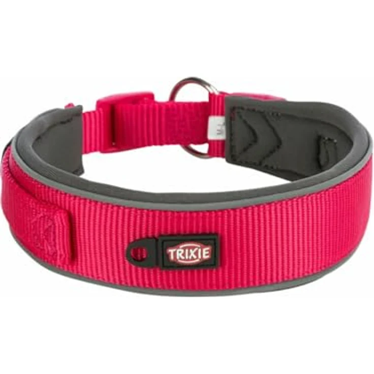 TRIXIE Prem Halsband, extra breit, S-M, 33-42 cm, Neopren gepolstert, Fuchsia – Bild 5