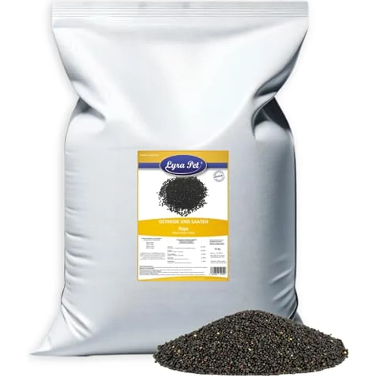 Lyra Pet® 10 kg Raps, Ergänzungsfutter für Wildvögel, protein- und fettreich, reich an Nährstoffen für Sommer & Winter – Bild 1