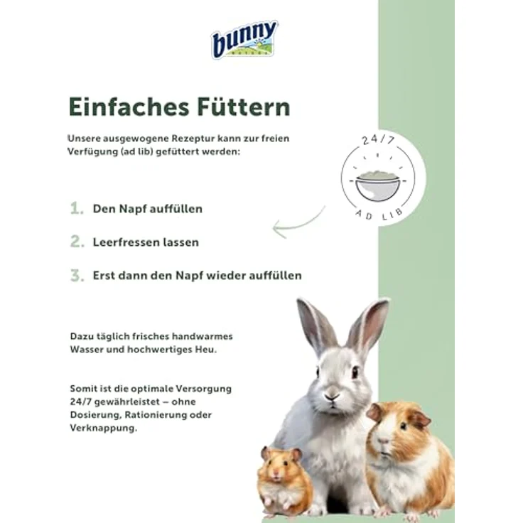 bunnyNature KaninchenTraum Herbs, Alleinfuttermittel für Zwergkaninchen ab 6 Monaten, mit 63 Pflanzen & Kräutern, 1,5kg – Bild 4