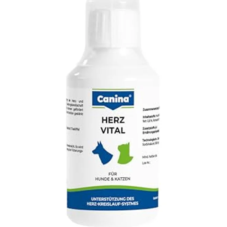 Canina Herz-Vital, 250 ml, Unterstützung der Herzfunktion mit Weißdornextrakt und L-Carnitin für Hunde – Bild 1