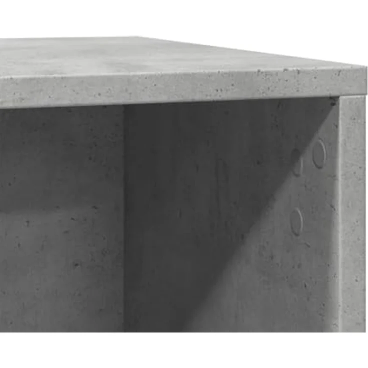 vidaXL Katzentoilette, Katzenklo Betongrau 80x50x45 cm Holzwerkstoff – Bild 6