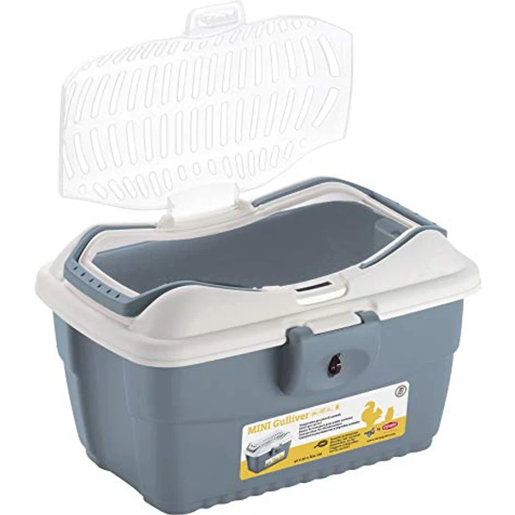 Kerbl Mini Gulliver Transportbox für Kleintiere blau 40x30x24cm 81776 – Bild 4