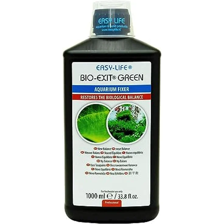 Easy Life Bio Exit Green, Wasseraufbereitung für Aquarien mit organischen Säuren und Wachstumsstimulatoren, 1,095 kg – Bild 1