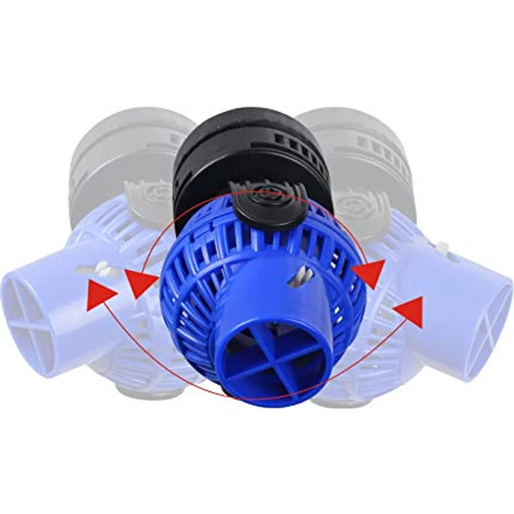 SunSun JVP-133 Strömungspumpe 10000 l/h, 16 W mit schwenkbarer Düse und Magnethalter, energieeffiziente Aquarienpumpe mit Durchflussregler – Bild 4
