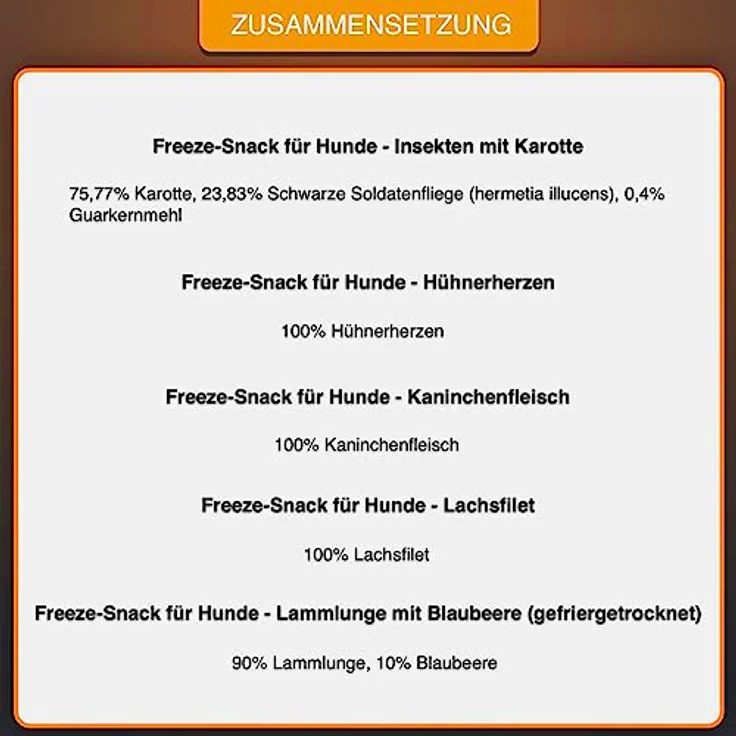 Bellfor Gefriergetrocknete Freeze-Snacks für Hunde, 250 g, kohlenhydratarm, ohne künstliche Zusatzstoffe, hohe Verträglichkeit, ideal für Hundetraining – Bild 3