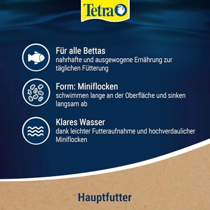 Tetra Betta Flakes, spezielle Flocken für Kampffische und Labyrinthfische, 100 ml Dose mit gefriergetrocknetem Krill und ohne Farbstoffe – Bild 4