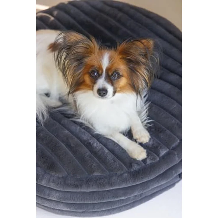 Designed By Lotte Hundekissen Reza rund anthrazit - Stilvoller Komfort – Bild 11