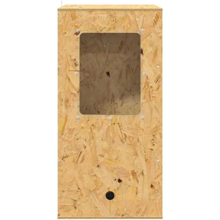 vidaXL Terrarium Braun 50 x 50 x 100 cm, OSB Gehege für Reptilien mit Thermometer – Bild 7
