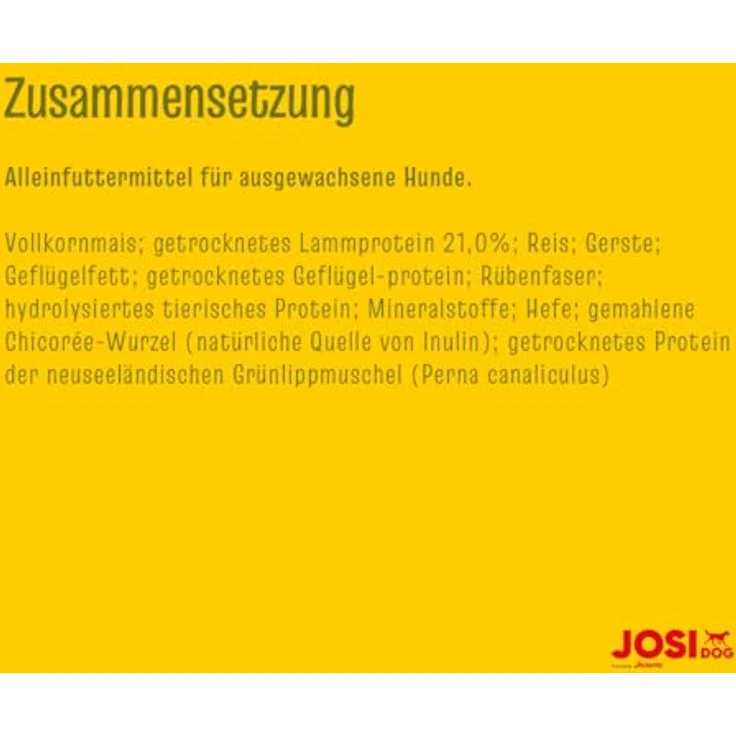 JosiDog Lamm Basic, Hundefutter für erwachsene Hunde, 15 kg, reich an tierischem Protein, unterstützt Vitalität und Hautpflege, made in Germany – Bild 7