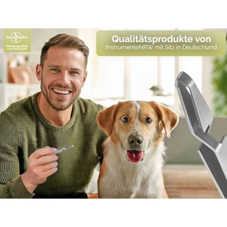 InstrumenteNrw Zeckenzange für Tiere, Edelstahl Rostfrei, 13,5 cm für Hunde, Katzen und weitere Haustiere – Bild 5