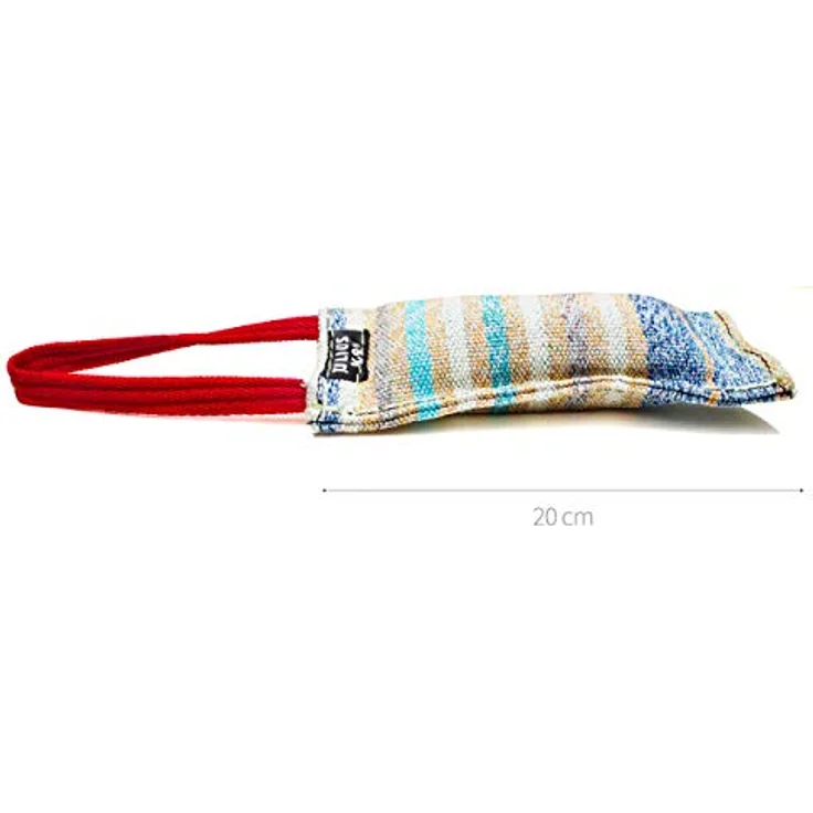 JULIUS K-9 Beisswurst aus Baumwolle-Nylon, 20 cm x 5 cm, robust mit Handschlaufe – Bild 3