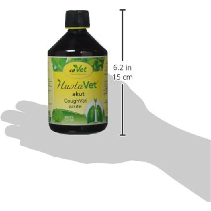 cdVet HustaVet akut 500 ml, Futterergänzung zur Unterstützung der Atemwege bei Pferden mit empfindlichen Bronchien – Bild 3