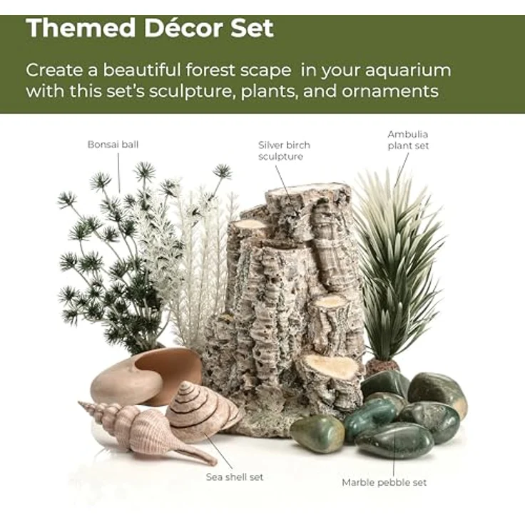 Oase biOrb 86372 Decor Set Forest Rhythm, Aquarium-Dekoration mit Skulptur von Samuel Baker, Felsen-Design – Bild 3