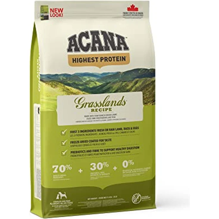 Acana Grasslands Dog Regionals, Hundefutter mit hohem Proteingehalt, 11,4 kg – Bild 3