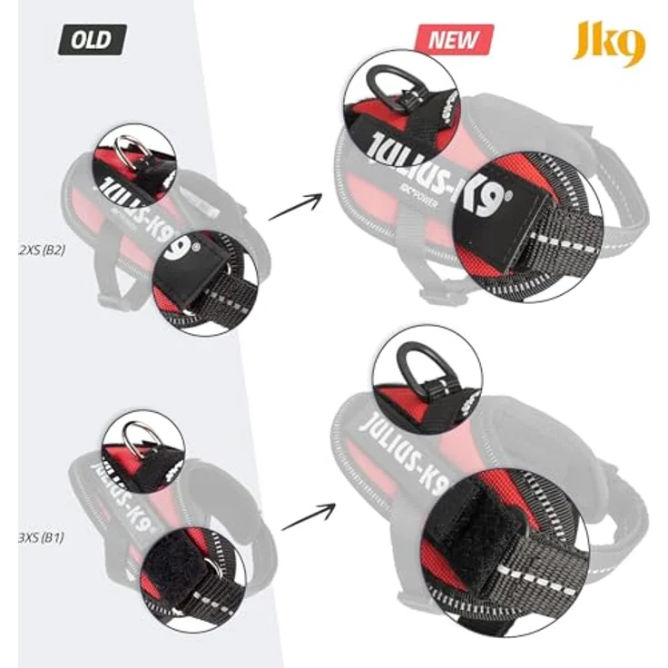 Julius-K9 Hunde-Geschirr IDC Powergeschirr schwarz, atmungsaktives Innenfutter, verstellbar, reflektierend, fluoreszierender Schriftzug – Bild 6
