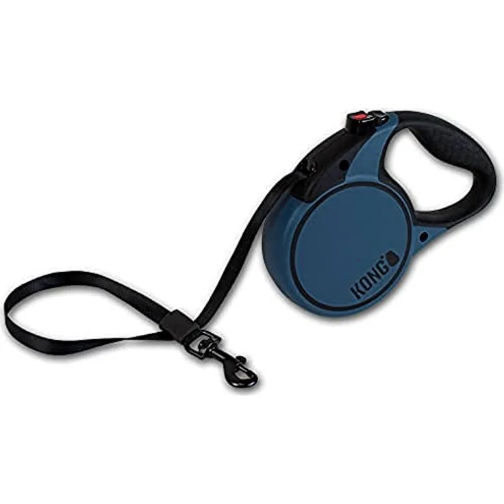KONG Terrain Hundeleine, einziehbar mit Softgrip-Griff und intuitivem Bremssystem, schwarz – Bild 1