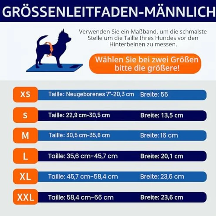 MICOOYO Wiederverwendbare Hundewindeln für Rüden, 3er-Pack waschbare Bauchbänder, super saugfähig und langlebig, Größe S, Rot, Blau und Grau – Bild 2