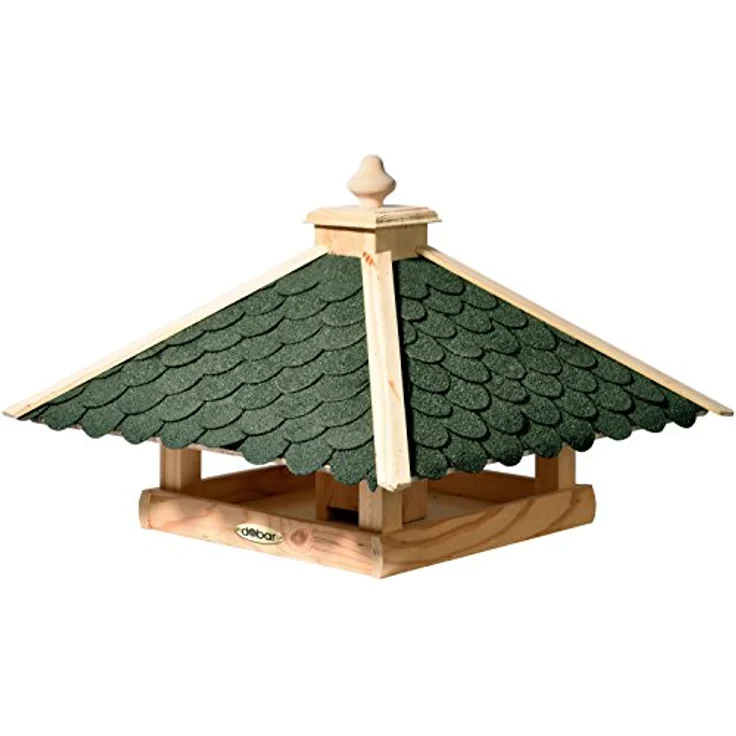dobar 98540FSCe Klassisches Vogelhaus aus Holz, groß XL, 54 x 54 x 38 cm – Bild 3