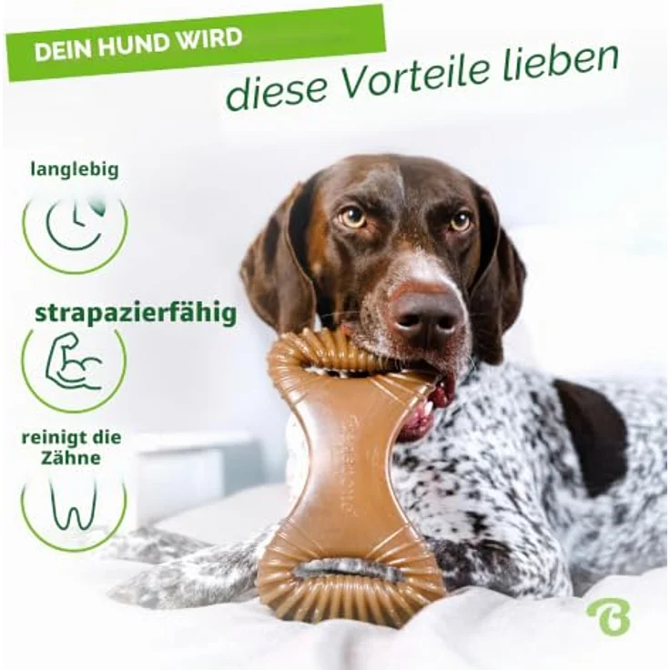 Benebone Dental Kauspielzeug für aggressive Kauer, echter Speck, Small, robust und nachgiebig – Bild 3